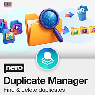Nero Duplicate Manager | Detect & Remove Duplicate Photos, Videos & Music Files | Organize Your Media Library | Supports HEIC/HEIF, RAW, JPG, PNG | Lifetime License | 1 PC | Windows 11 / 10