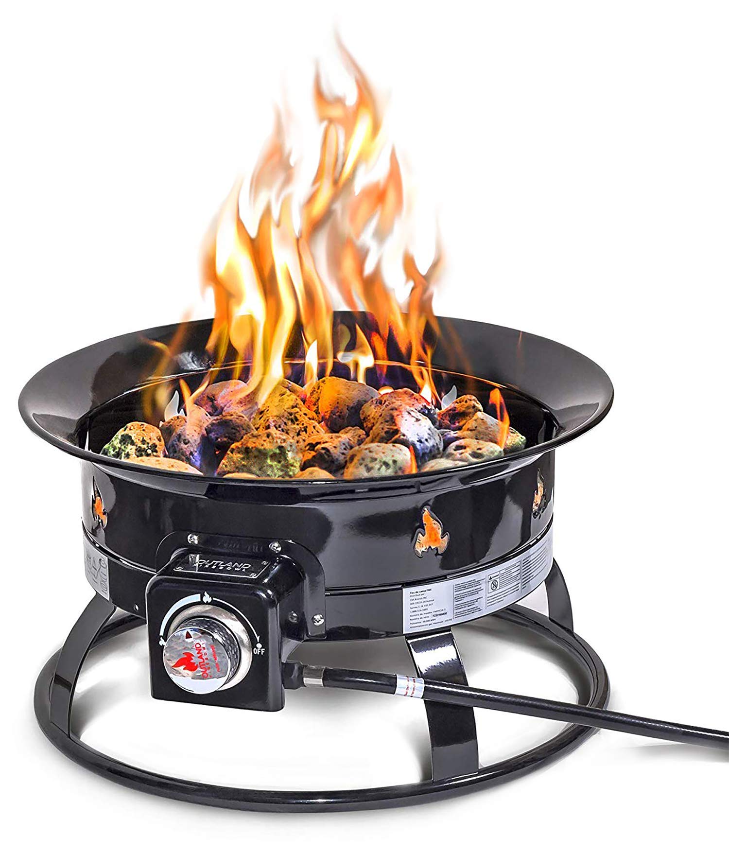 Outland Living Portable Propane Fire Pit, 19-inch, 58,000 BTU with Fire Pit Cove