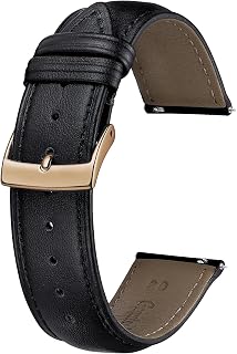 BINLUN Multicolour Leather Watch Strap Replacement Straps Quick Release Watches for Men Women Fashion Watch Strap for Smart Watch 12mm 14mm 16mm 18mm 19mm 20mm 21mm 22mm