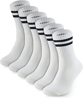 PANDA FOOD Premium Bamboo Crew Socks | Anti-Blister Seamless Breathable Socks for Exercise, Gym or Casual Wear | Unisex Men and Women