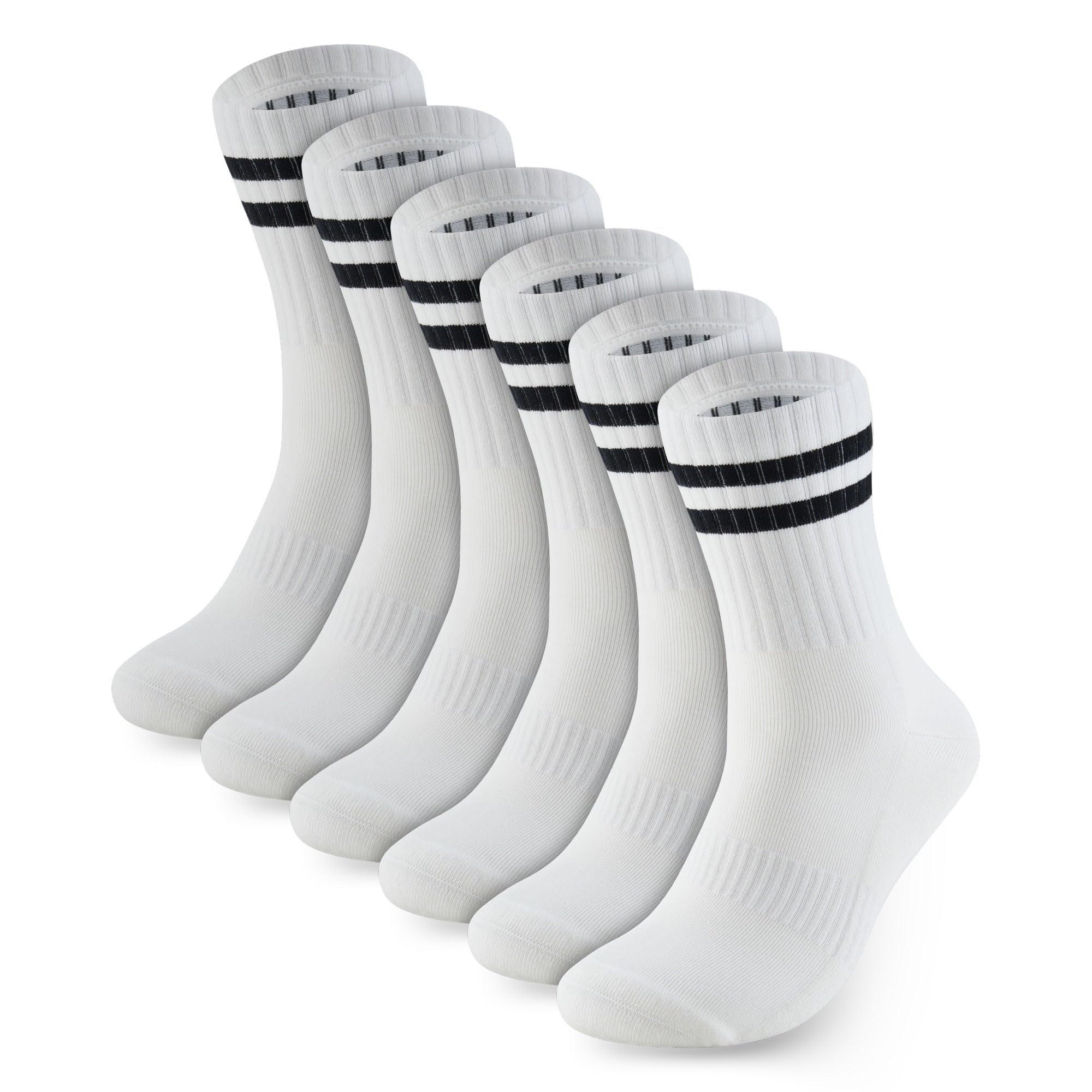 PANDA FOOD Premium Bamboo Crew Socks | Anti-Blister Seamless Breathable Socks fo