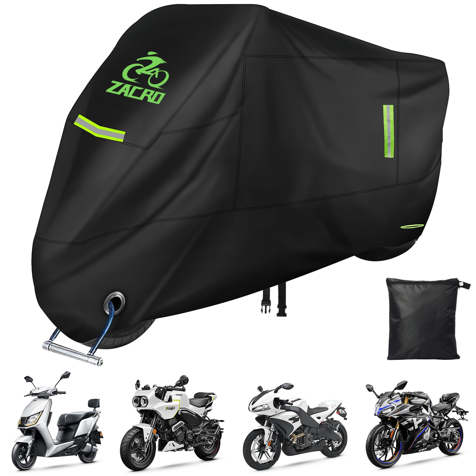 Zacro Motorcycle Tarpaulin Outdoor Motorcycle Cover
