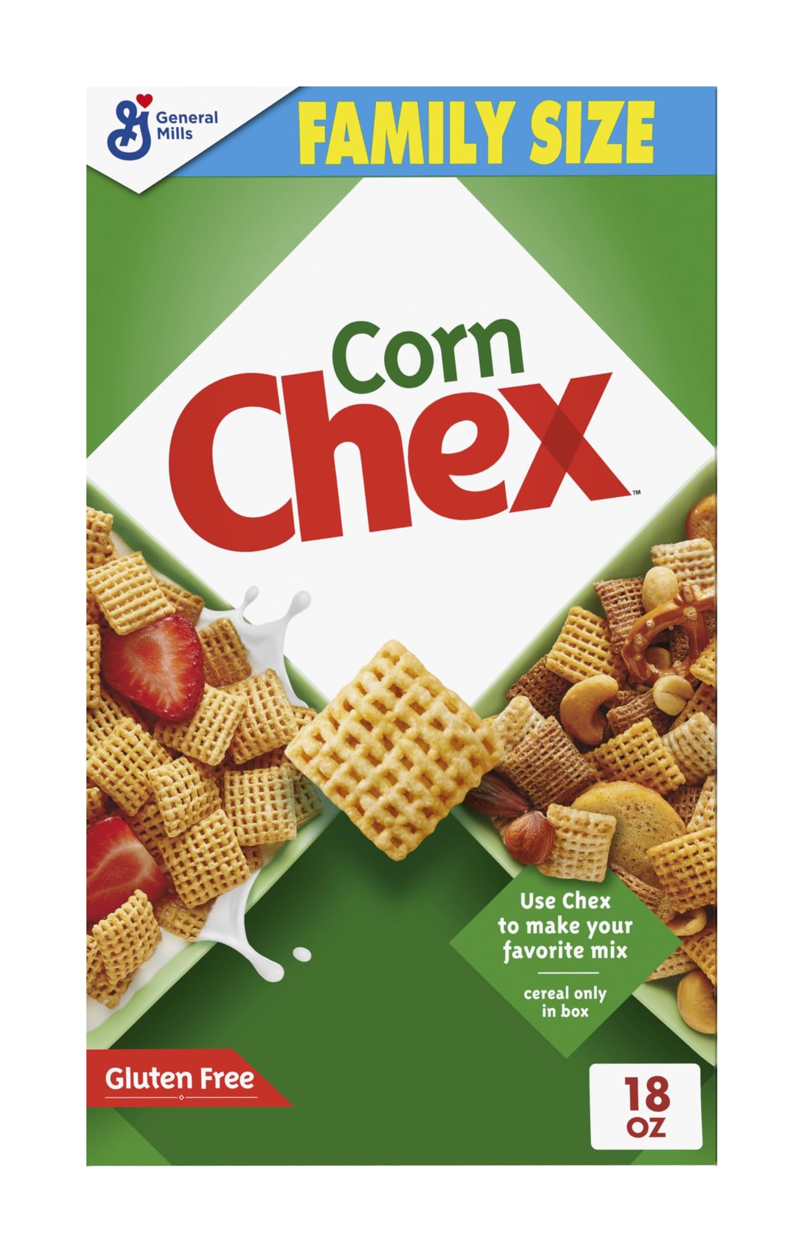 Corn Chex Cereal, Gluten Free, Holiday Chex Mix Ingredient, Family Size