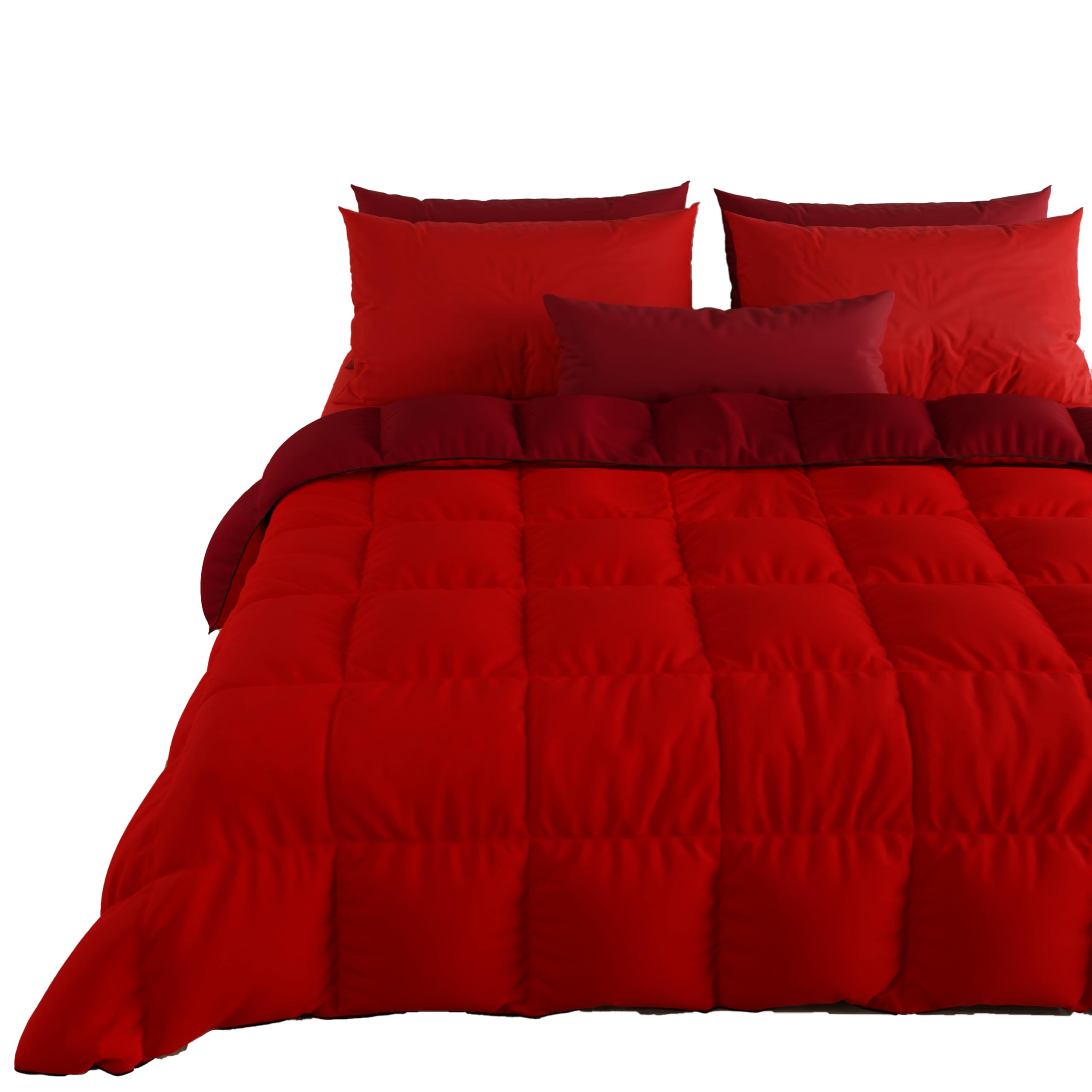 PETTI Artigiani Italiani - Winter Quilt 260x270 cm Super King, Warm Reversible D