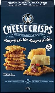 John Wm. Macy's Cheddar & Asiago Cheesecrisps, 127g