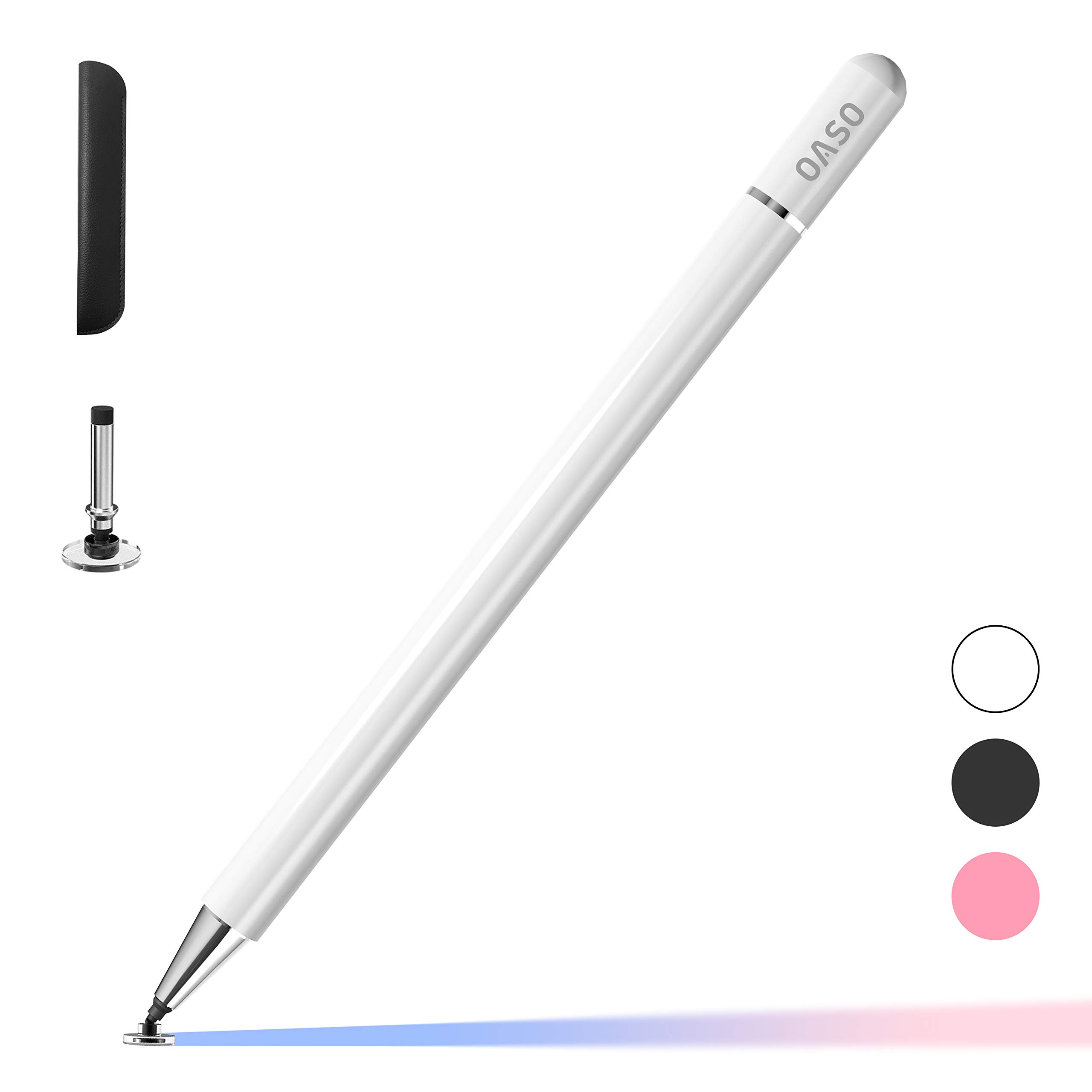 OASO Stylus Pen for Touch Screens, Disc Tip & Magnet Cap Styli Pencil Compatible