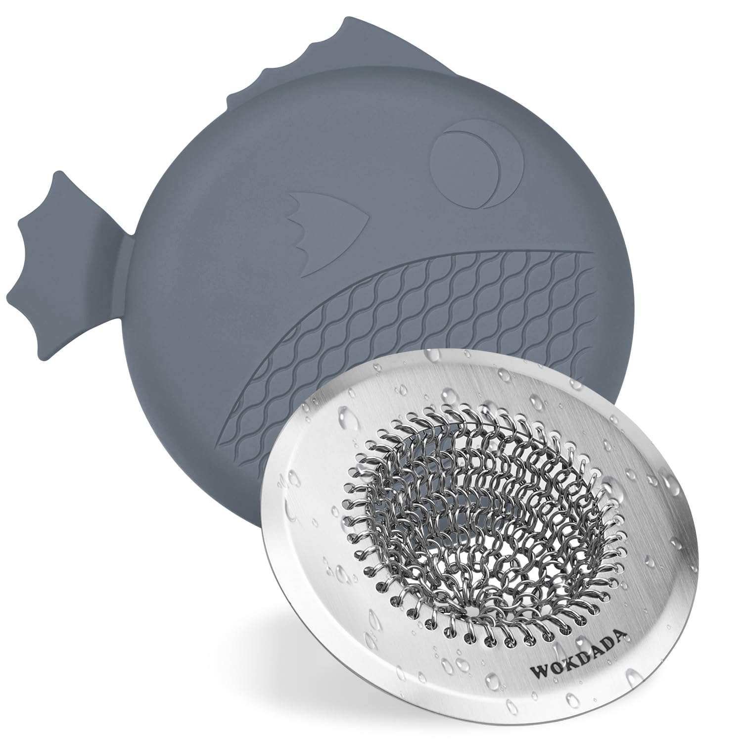 WOKDADA Reversible Kitchen Sink Plug Strainer & Stopper Set, Universal Fit | Fas