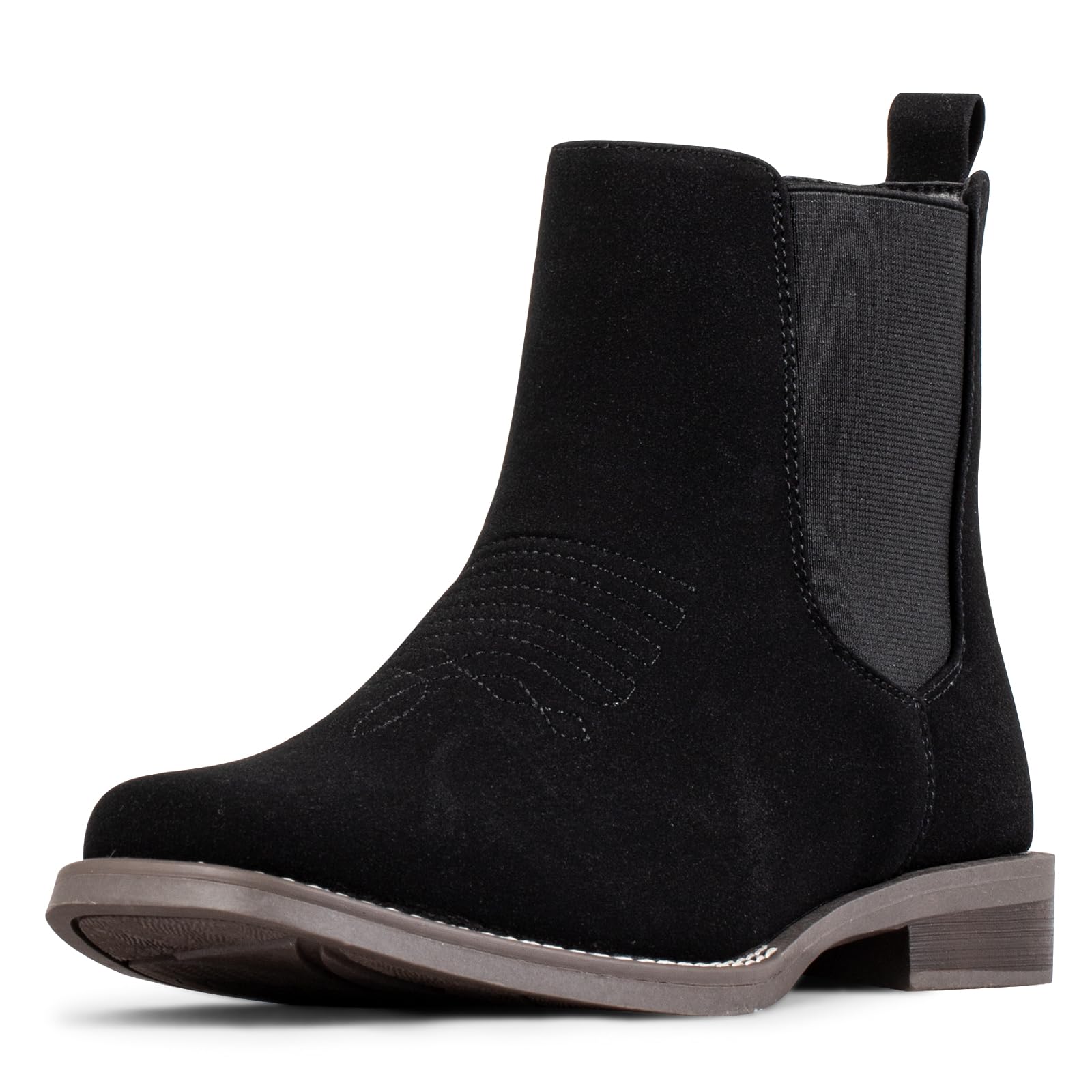 J's.o.l.e Western Cowboy Boots for Men Square Toe Stylish Ankle Chelsea Boots