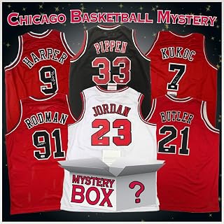 Autographed/Signed Chicago Basketball Jersey Mystery Box with PSA JSA or Beckett COA