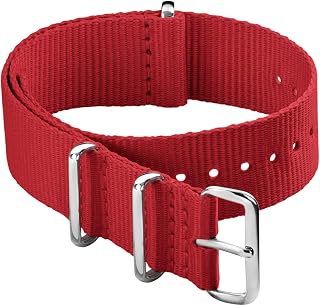 Archer Watch Straps - Classic Military Style Nylon Watch Strap - Choice of Color and Size (18mm, 20mm, 22mm, 24mm)