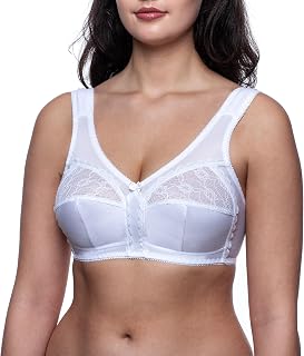 frugue Women's Plus Size Lace Control Bra