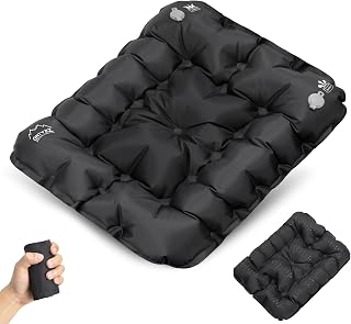 ONTYZZ Inflatable Seat Cushion Lightweight Stadium Seat Pad | Waterproof Air Cushion for Airplane Stadium Hiking Office Car