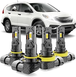 LED Headlight Bulbs Fit For Honda CR-V 2015-2019,9005 H11 High Low Beam Combo, LED Headlight Bulb Kit Replacement, Pack of 4