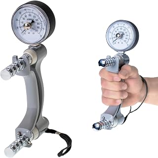 Jamar Hydraulic Hand Dynamometer, Grip Strength Tester, Training | Hand dynamometer measures grip strength with a max force indicator and adjustable handle