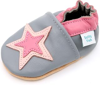 Dotty Fish Baby Shoes First Steps Soft Leather Non-Slip 0-5 Years