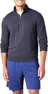 Amazon Essentials Men's Lightweight Fleece Mock Neck Quarter Zip Sweatshirt