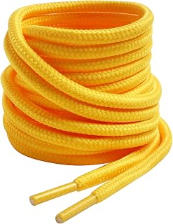 VSUDO Round Shoe Laces, Diameter 4 mm for Work Shoes, Shoelaces for Hiking/Safety/Trekking Shoes for Women or Men