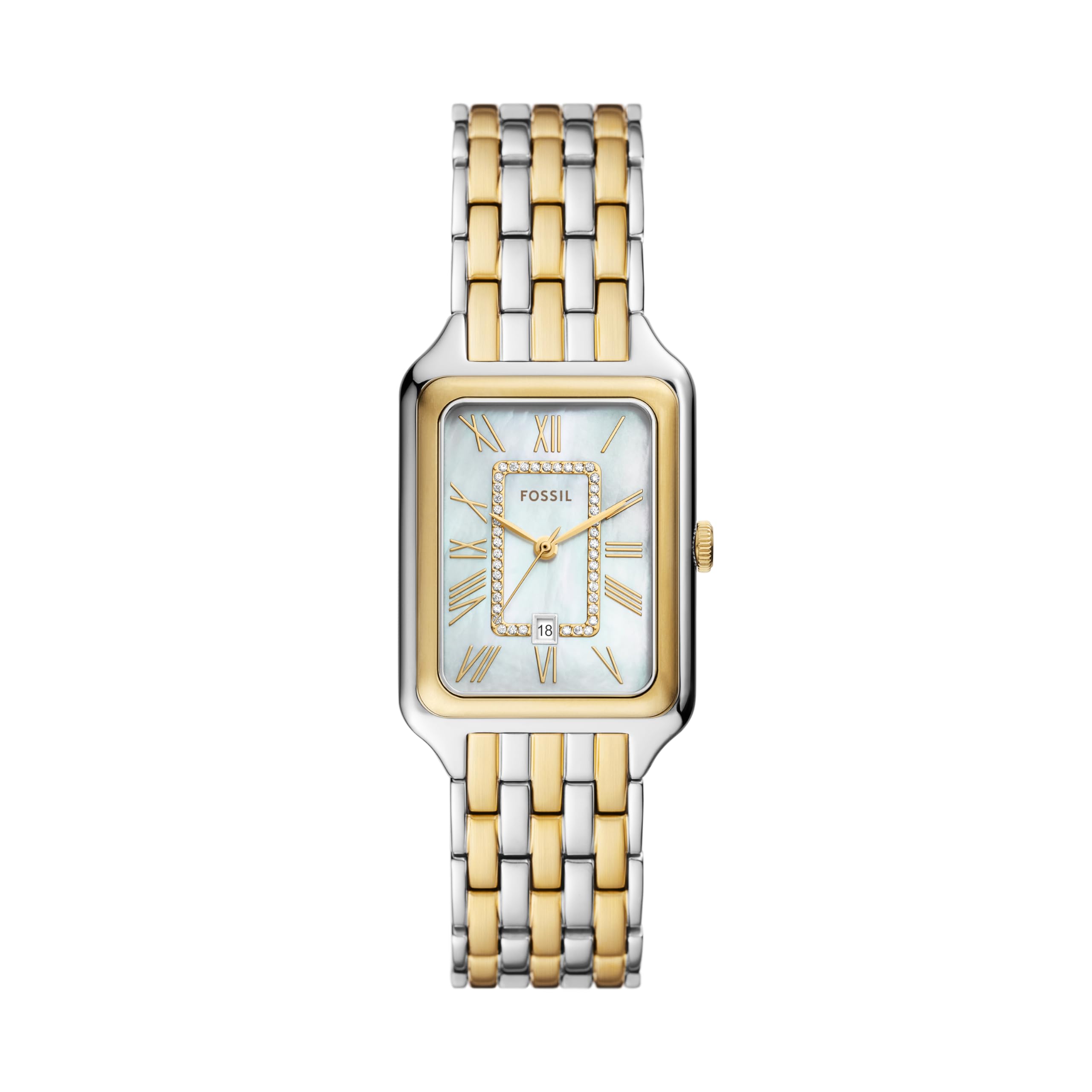 Fossil Women's Raquel Quartz Stainless Steel Three-Hand Watch, Color: Gold (Mode