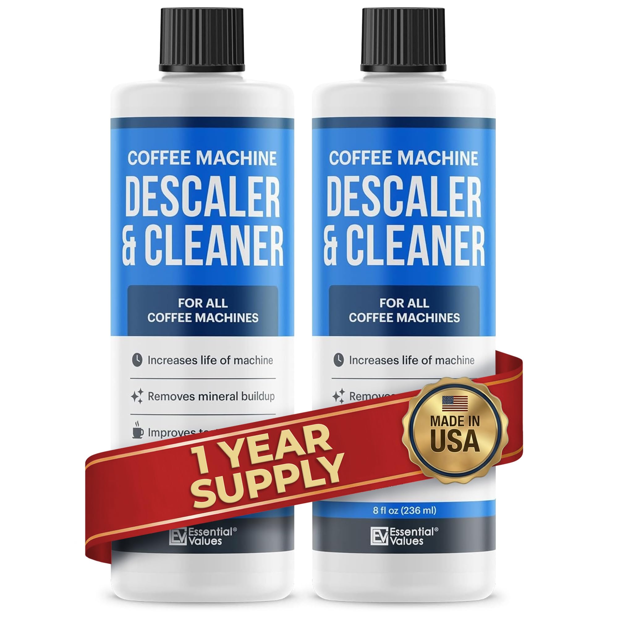 Essential Values Descaler, Universal Descaling Solution, Made in the USA for Del