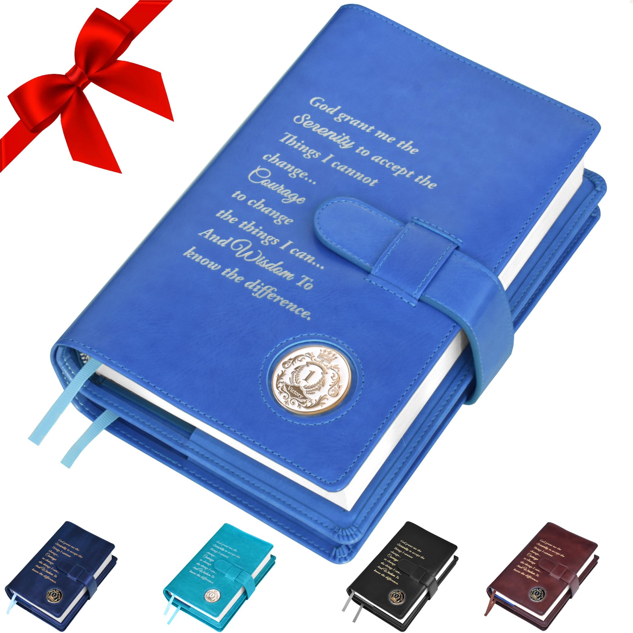 GALILEO® Double AA Big Book Cover & 12 Steps & 12 Traditions | AA Gift | Alcohol