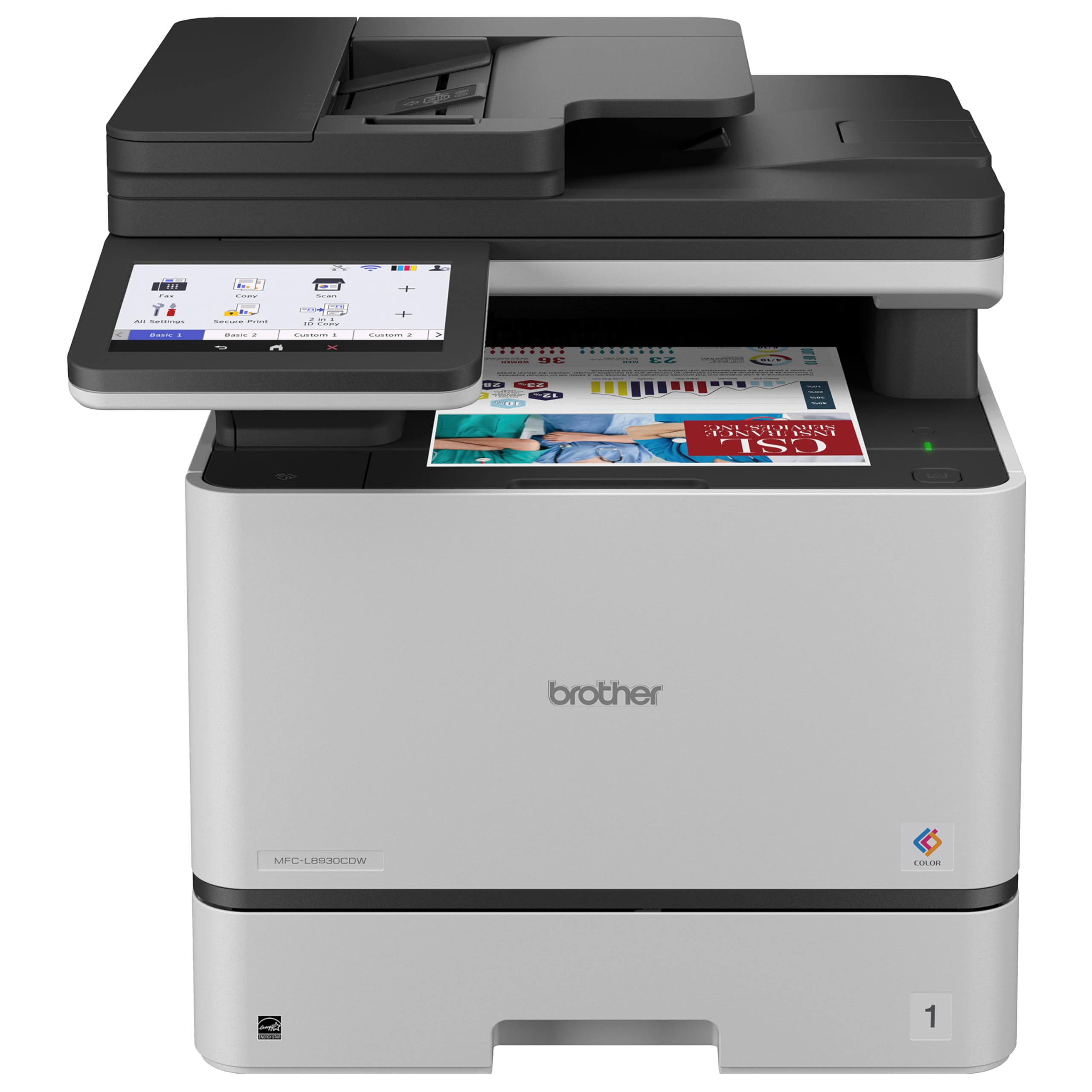 Brother MFC-L8930CDW Business Color Laser All-in-One Printer with Duplex Print, 