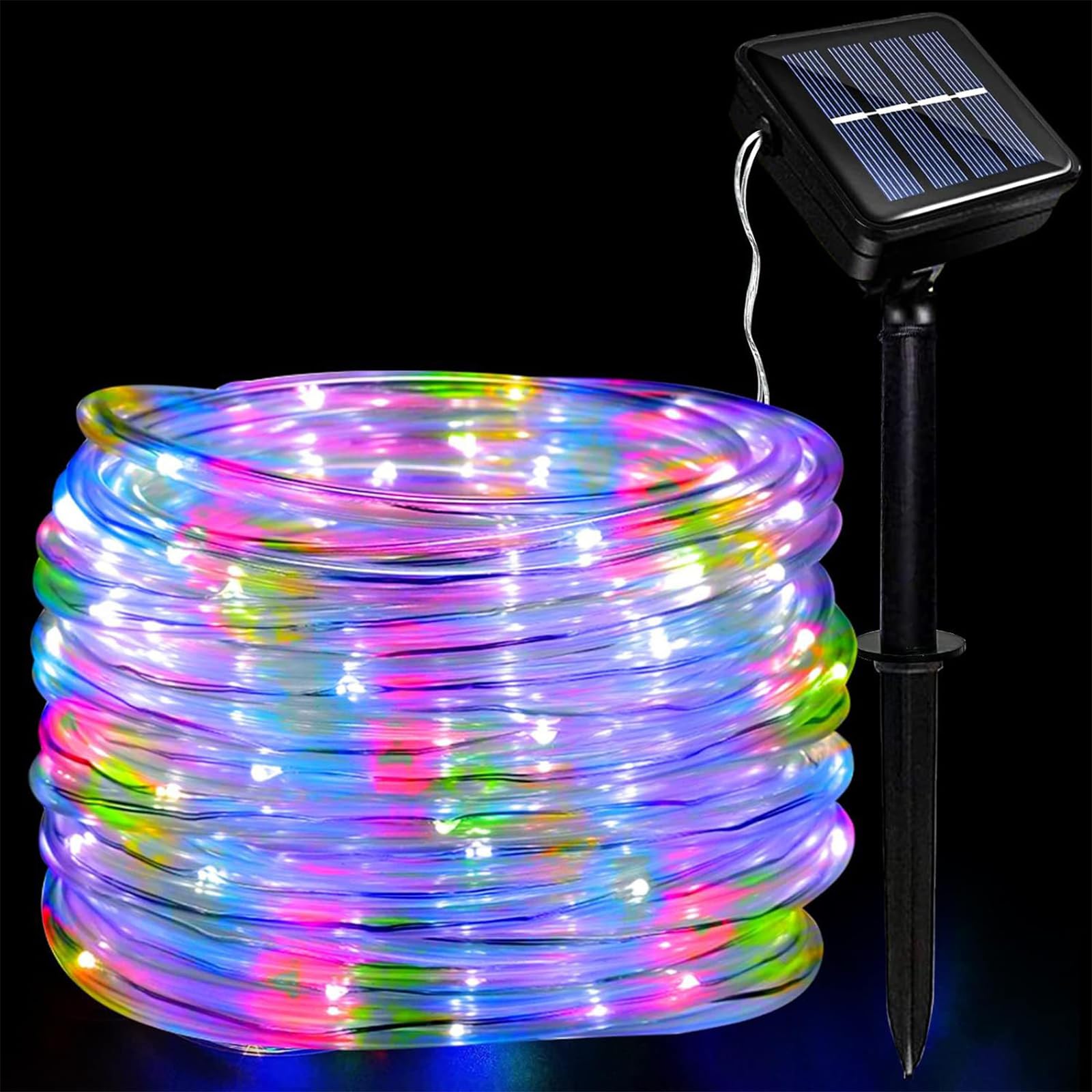 Solar String Lights with 8 Modes - 22M 200 LED Rope Lights for Outdoor Garden Pa