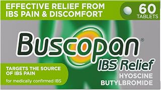 Buscopan, Targeted Belly Pain Relief, Starts to Work in 15 mins, 60 Tablets | Starts working in 15 mins to relieve IBS cramps, abdominal pain and discomfort at the source. Contains hyoscine butylbromide.