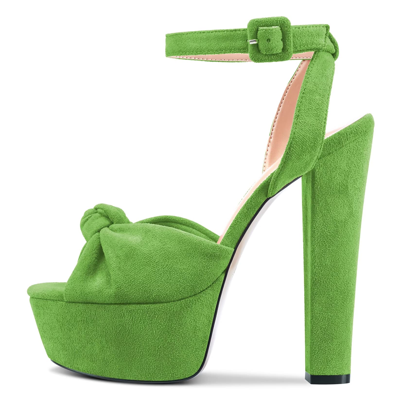 Castamere Women's High Block Chunky Platform Heel Open Toe Straps Ankle Bow Tie 