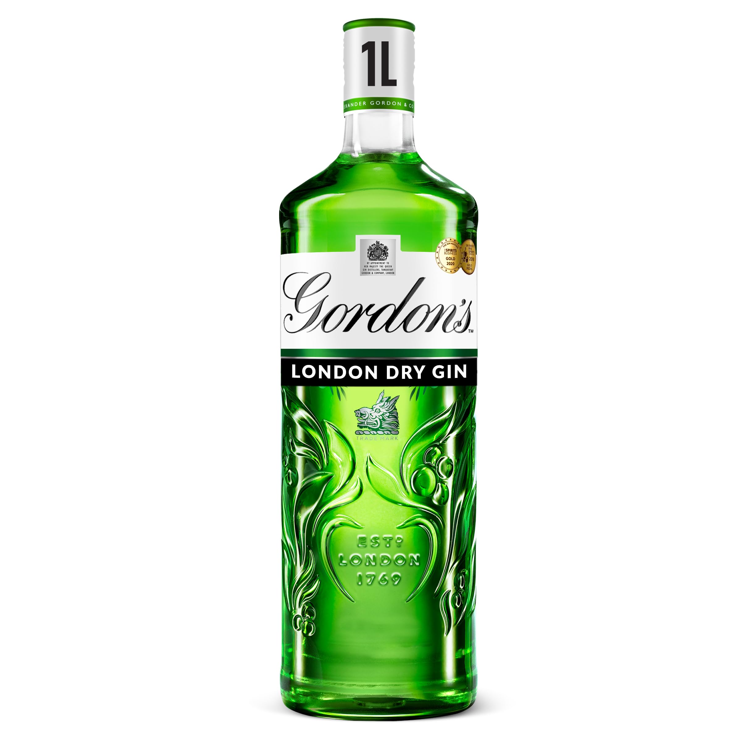 Gordon’s Special Dry London Gin | 37.5% vol | 1L | Award-Winning | Triple-Distil