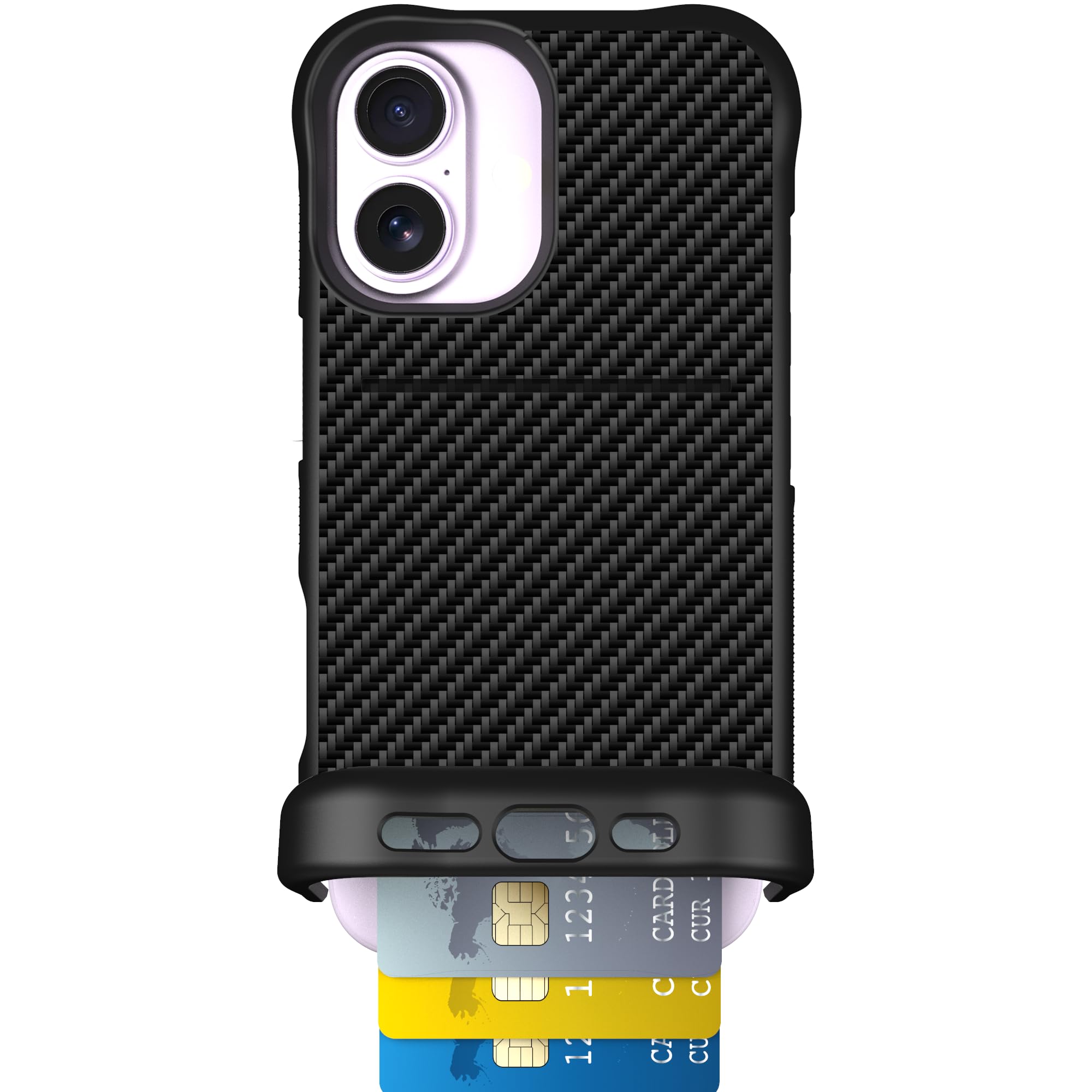 Scooch Wingmate - Custodia a portafoglio per iPhone 17 con porta carte, con slot