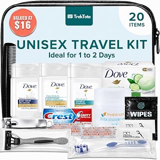 TREKTOTE Travel Essentials Hygiene Kit Premium TSA Approved (1 Pack)