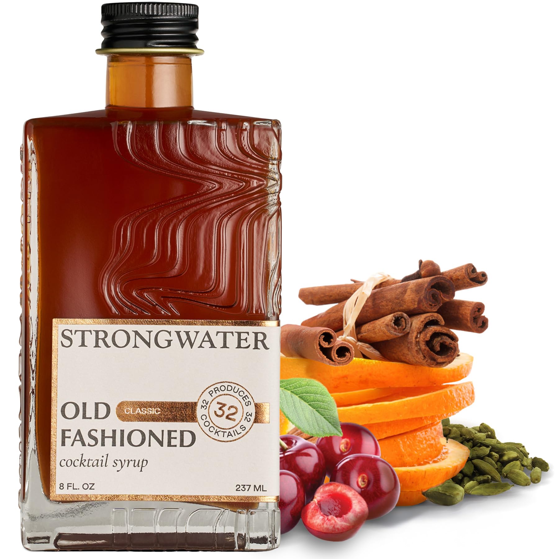 Strongwater Old Fashioned Mix - 1pk, 32 Cocktails - Just Add Bourbon | Award-win