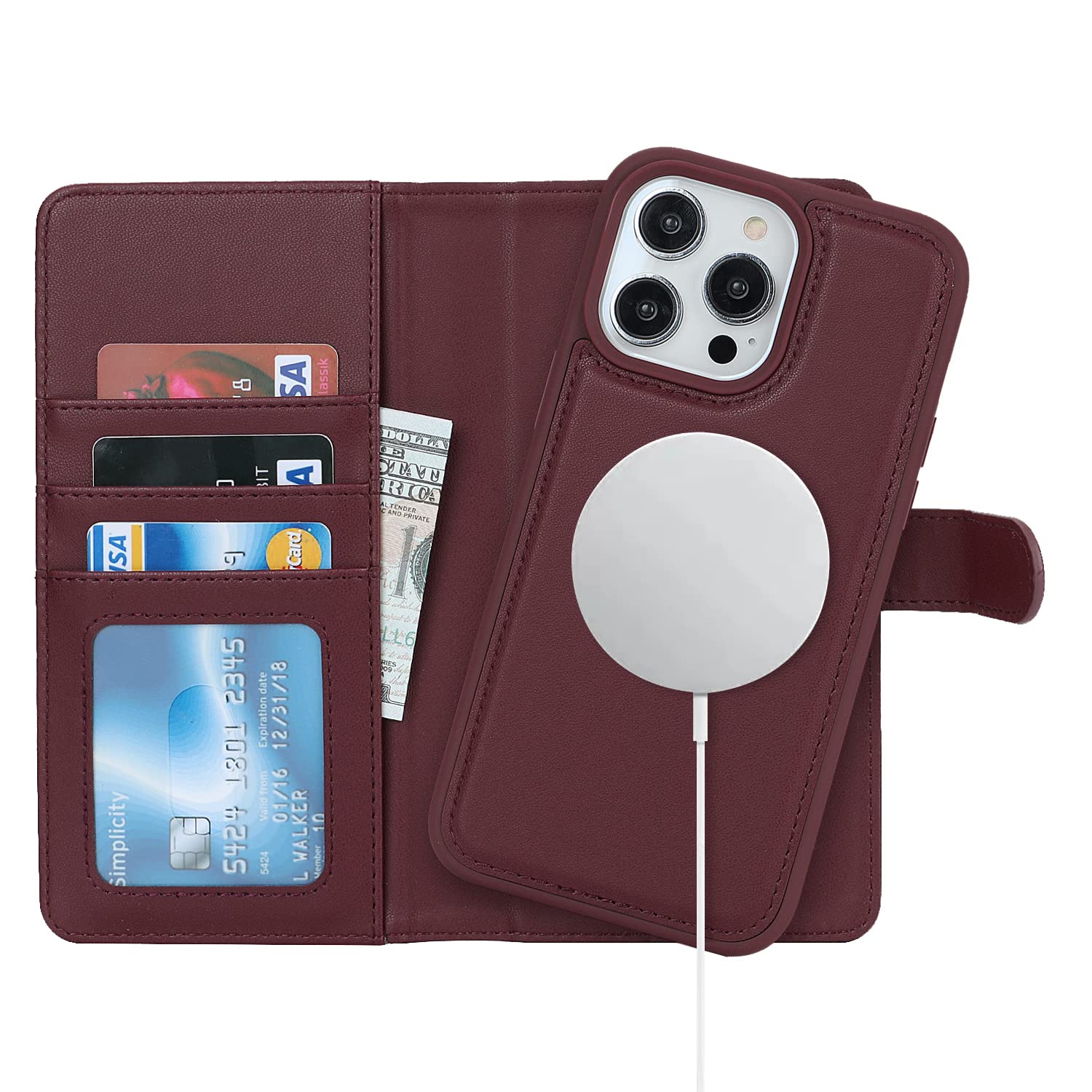 Havaya iPhone 14 Pro Max Case Magsafe Compatible iPhone 14 Pro Max Case Book-Sty