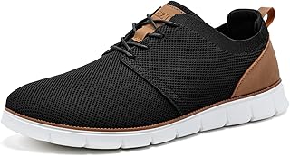 LEZTA Scarpe Uomo Eleganti in Rete Traspirante Semi-Formali per Ufficio Tempo Libero e Viaggi con Suola Morbida Sneakers
