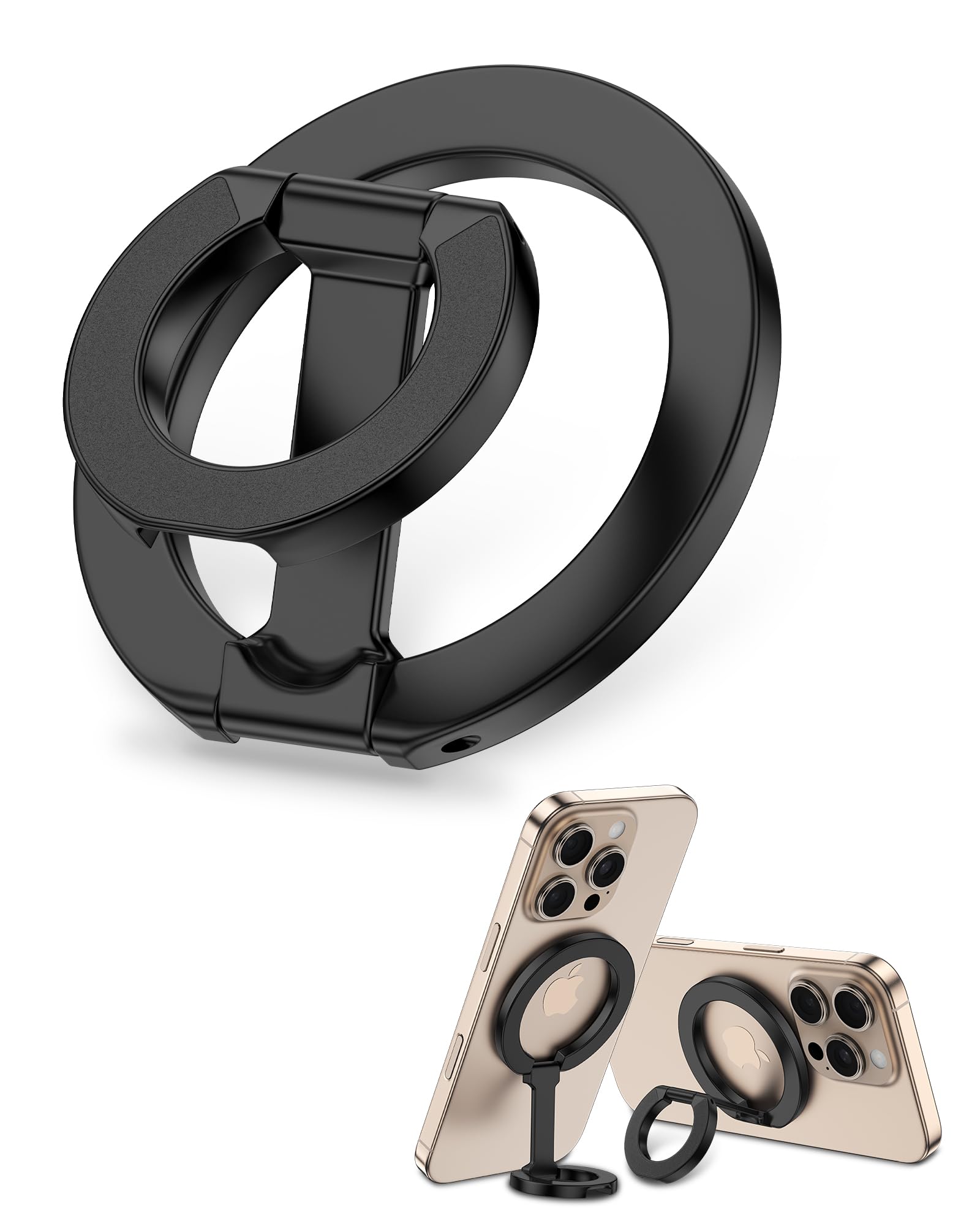 MagSafe Phone Grip Holder Dual-Sided Magnetic Finger Ring with Kickstand | for i