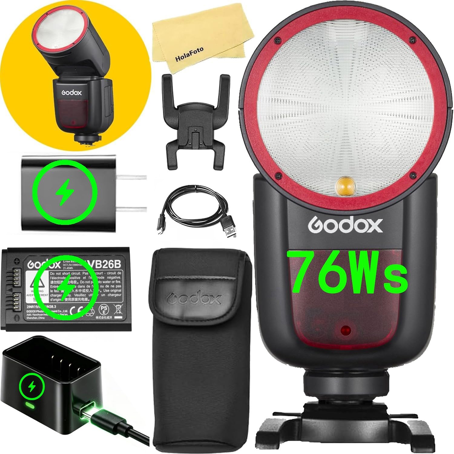 Godox V1 V1-C V1C TTL Round Head Camera Flash for Canon Flash Speedlite | Godox 