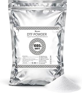 SHYXEN DTF Powder White 1000g, Premium Hot Melt Adhesive for Digital DTF Printing, Medium-Fine 80–200μm, Strong Adhesion, Smooth Finish for All Fabrics