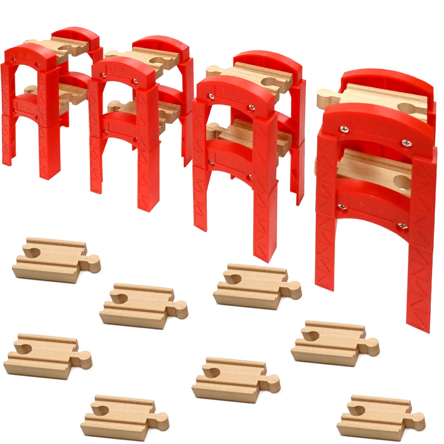 Wooden Train Bridges, Bridge Support, Wooden Train Track Accessories, Train Trac