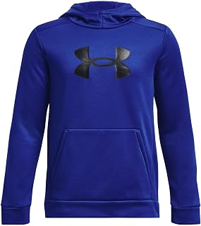 Under Armor Boys' Armour Fleece Solid Big Logo Hoodie
