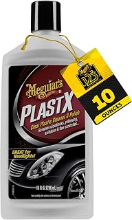 Meguiar's PlastX Clear Plastic Polish Headlight Restoration Polish, 10 Oz | Plastic Cleaner &amp; Scratch Remover, Restores Clarity, Removes Yellowing, Oxidation &amp; Cloudiness on Headlights, Gauges &amp; More!