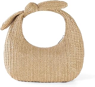 Huralona Women Straw Clutch Purse Summer Beach Crossbody Evening Handbag