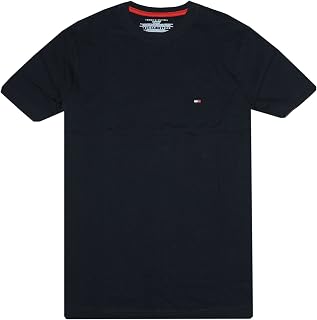 Tommy Hilfiger Men's Stretch Jersey Crew Neck T-Shirt Gray