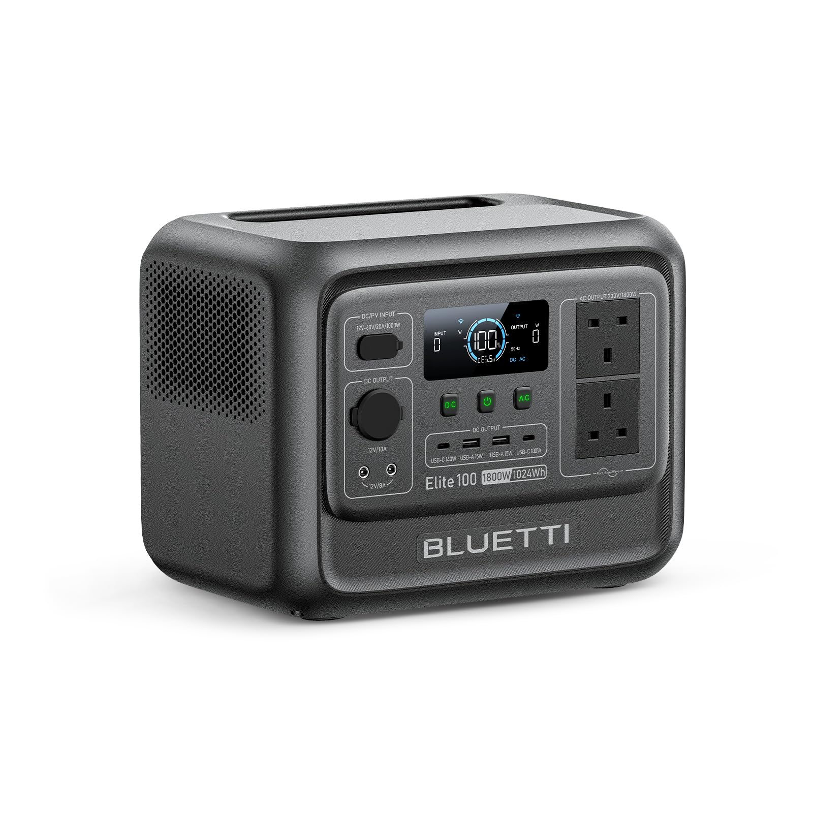 BLUETTI Elite 100 V2 Portable Power Station 1024Wh 1800W for Home & Camping | 36