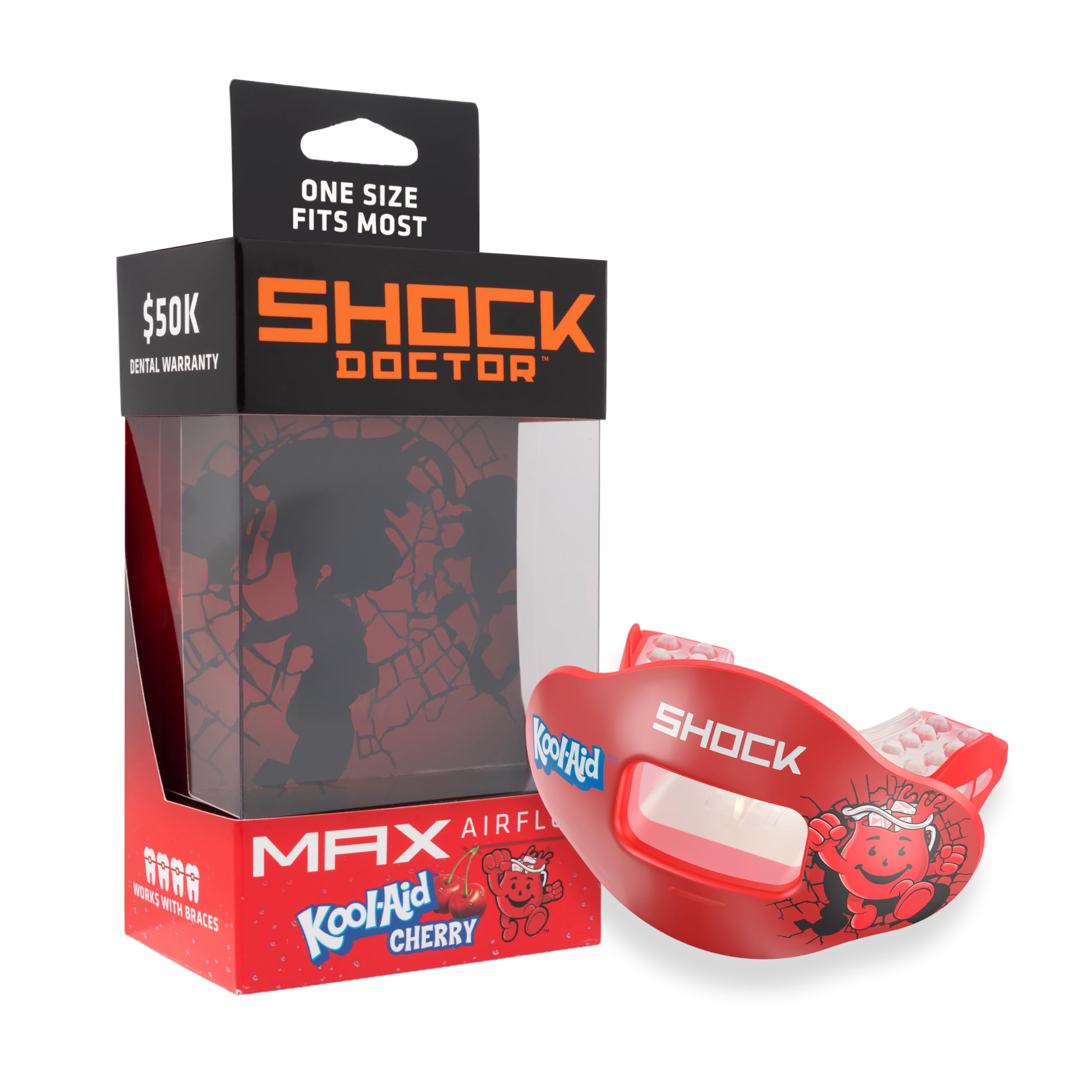 Shock Doctor Kool Aid Lip Guard Mouth Guard - Max Air Flow, Full Mouth Protectio