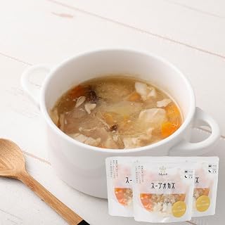 Soup Okaz, Chinese, Set of 3 Pieces, Retreat, Side Sides, Deli, Assorted Chinese Soup, Donbury, Ingredients, Bento Storage, Additive-free, Store at Room Temperature (6 x 6)