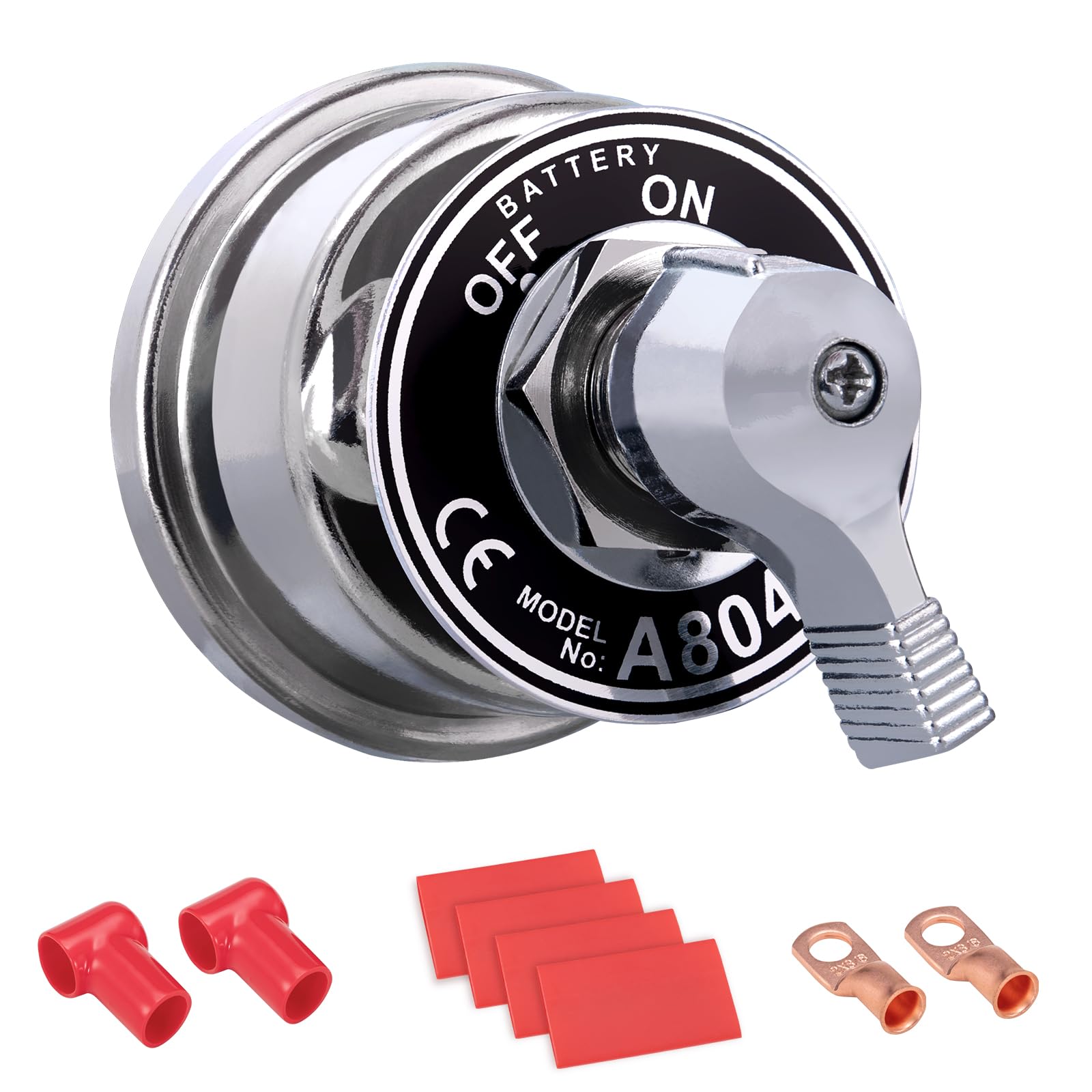 Spurtar Battery Disconnect Switch 12-48V Battery Shut Off Switch 200A High Curre
