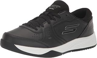 Skechers Viper Court Smash-Athletic Men's Indoor & Outdoor Pickleball Shoes | Casual Sneakers, White/Navy/Red