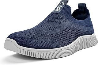 MrToNo Men Women Shoes Slip on Sneakers Shoe Without Laces Running Sport Casual Shoes Breathable Lightweight Outdoor Fitness Gym Shoes Comfortable