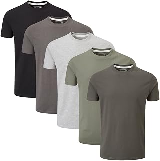 Charles Wilson Pack of 5 Plain Round Neck T-Shirts