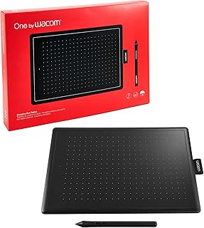 One by Wacom Medium Graphic Tablet with Wacom Pen 2K without battery